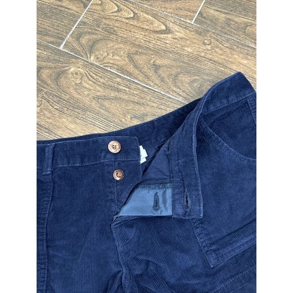 WOMEN BIRDWELL BEACH BRITCHES NAVY BLUE CORDUROY SHORTIE BEACH SHORTS POCKETS 12 - Picture 9 of 12